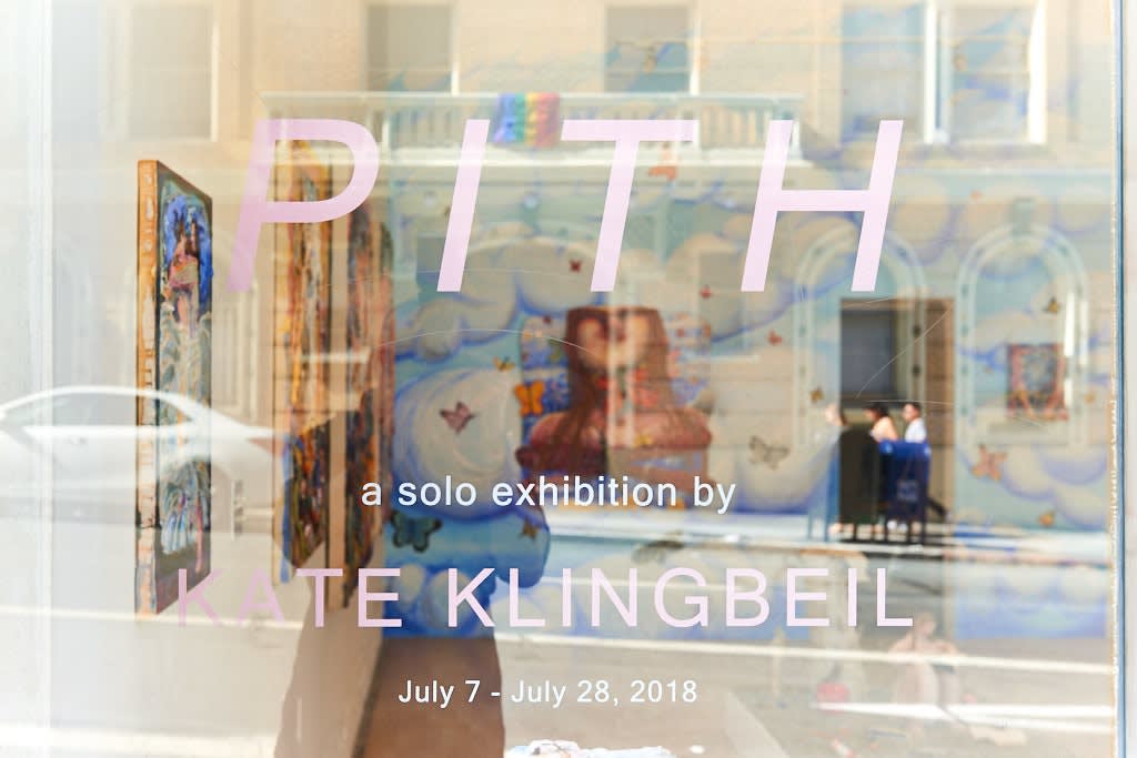 Installation image from Kate Klingbeil's "Pith" at Hashimoto Contemporary SF