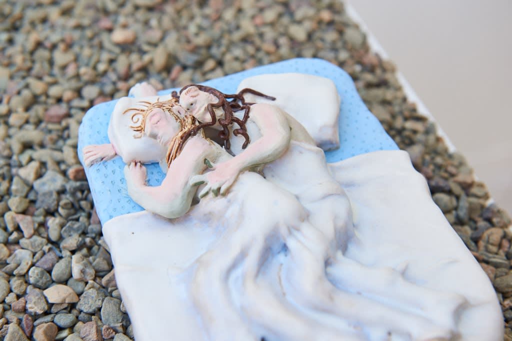 Installation image of Kate Klingbeil's "Pith" at Hashimoto Contemporary SF