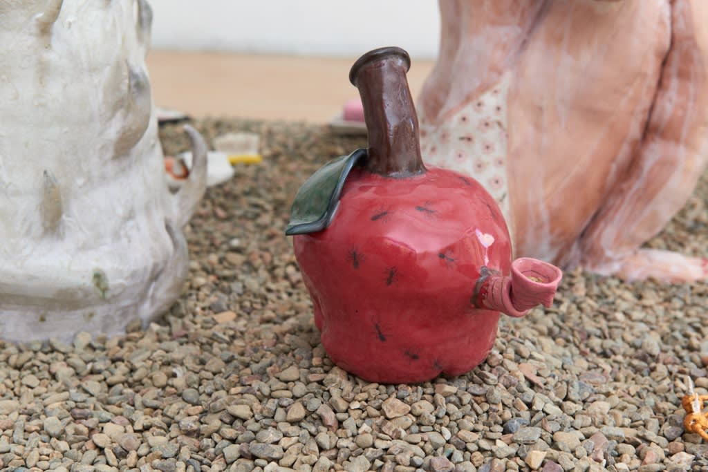 Installation image of Kate Klingbeil's "Pith" at Hashimoto Contemporary SF