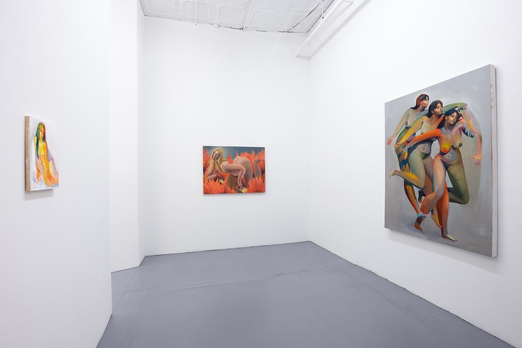 Installation image of Erik Jones exhibition in NYC