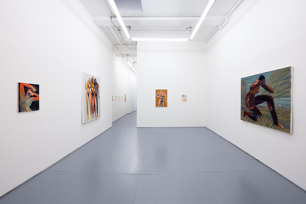 Installation image of Erik Jones exhibition in NYC