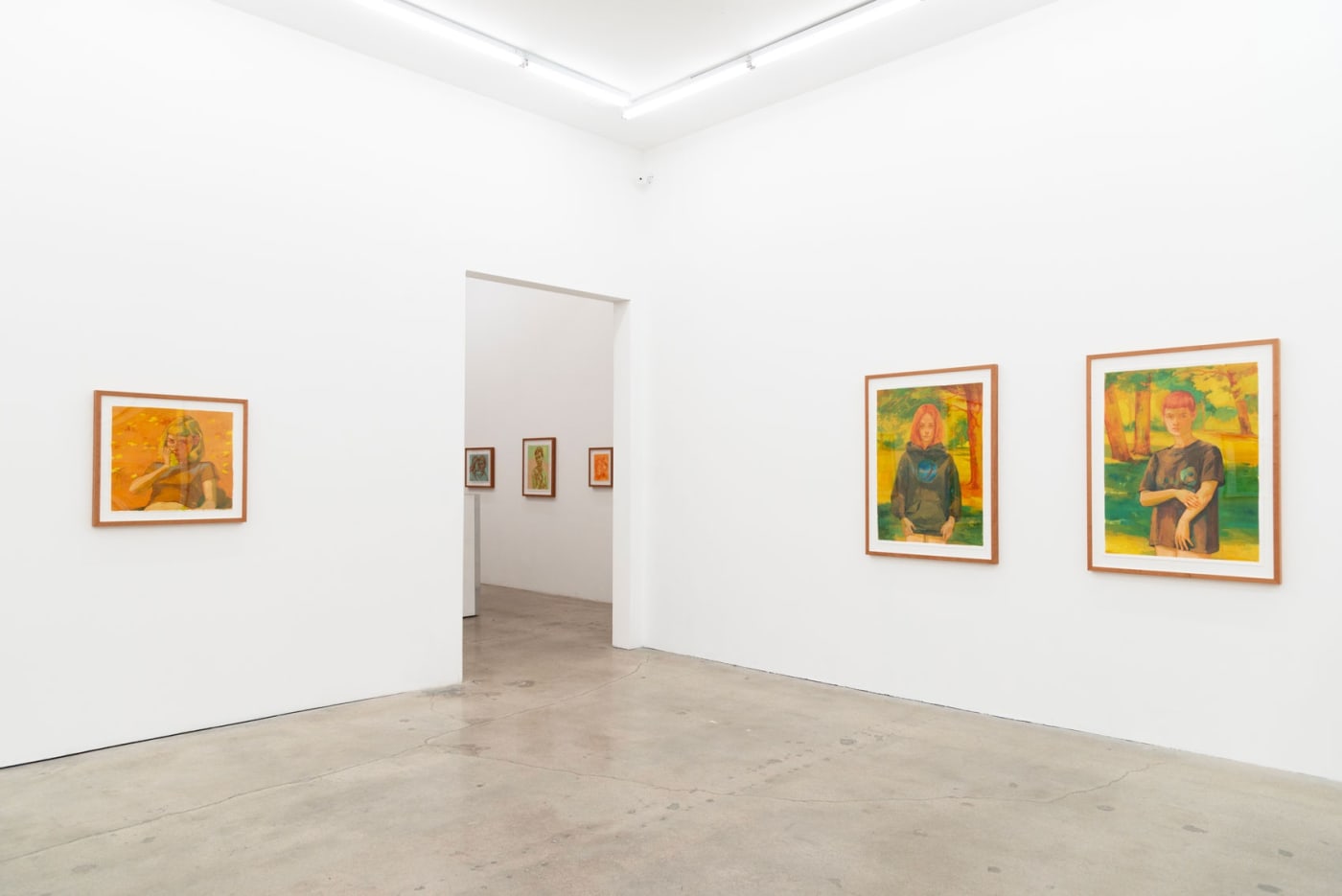 Installation image of Rachel Gregor's solo exhibition Still Summer at Hashimoto Contemporary Los Angeles