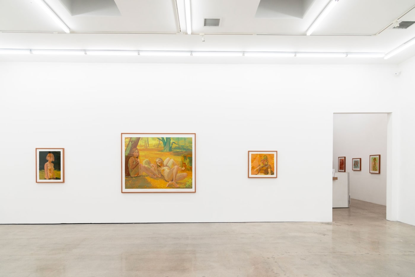 Installation image of Rachel Gregor's solo exhibition Still Summer at Hashimoto Contemporary Los Angeles