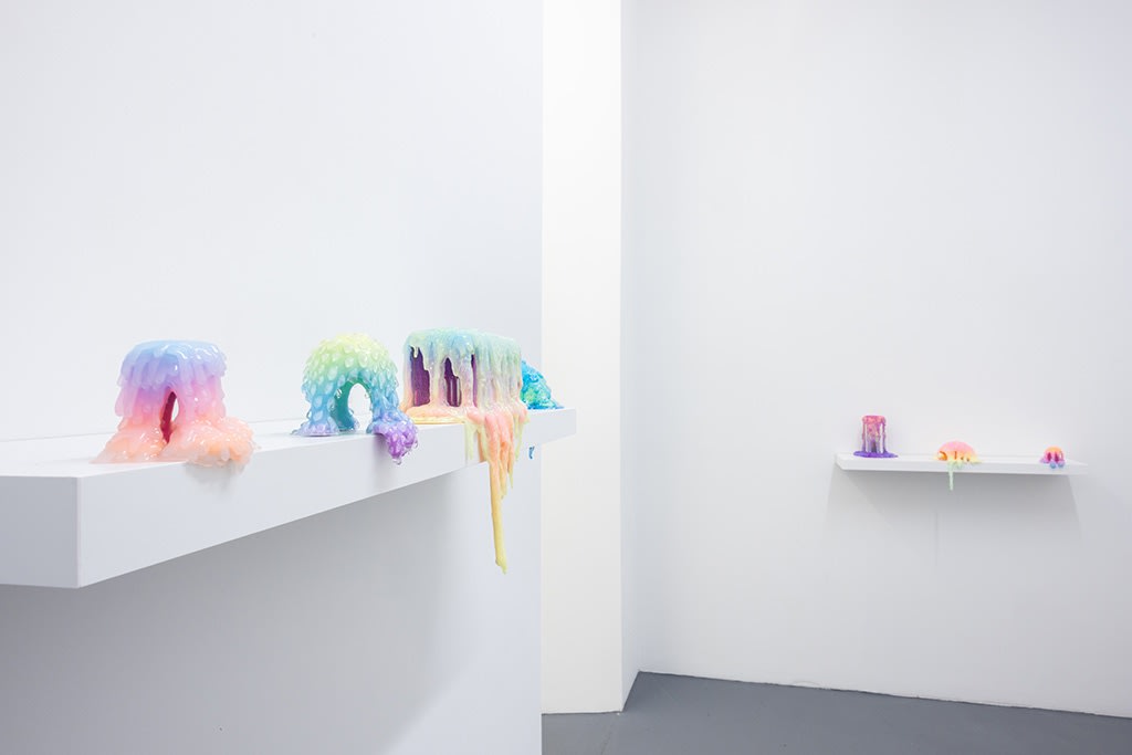 installation view of Dan Lam sculpture exhibition 