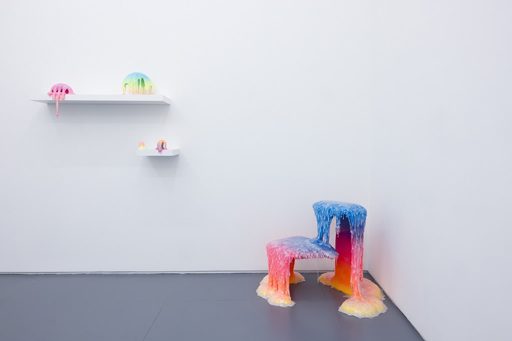 installation view of Dan Lam sculpture exhibition 