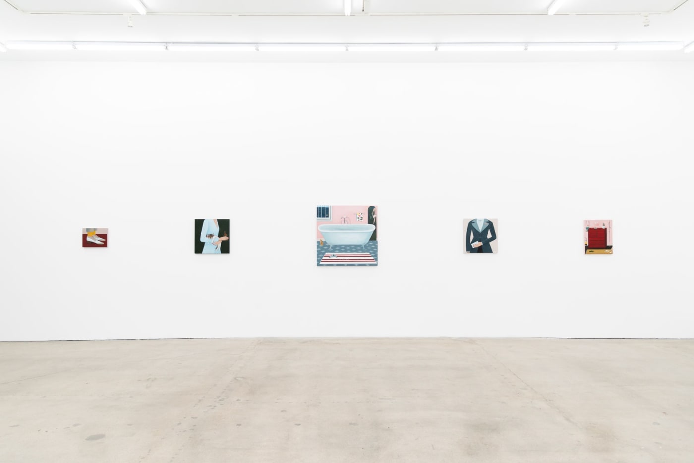 Installation image of Angela Burson's exhibition Travelers at Hashimoto Contemporary Los Angeles.