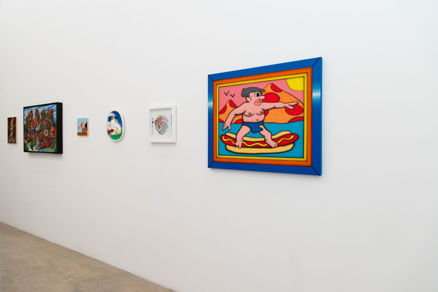Installation image of the group exhibition Potluck at Hashimoto Contemporary LA 
