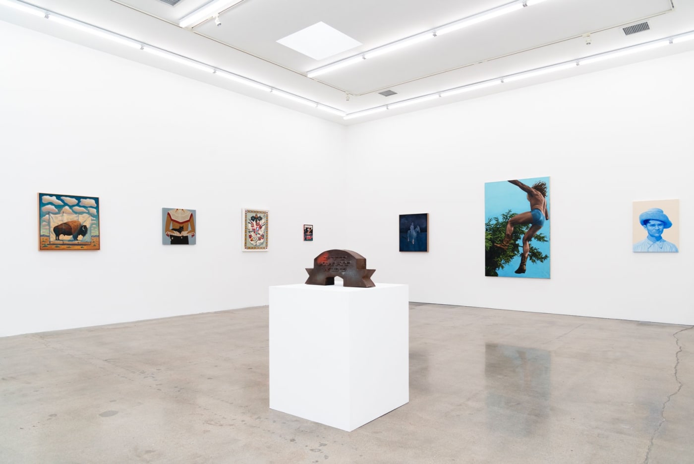 Installation images of group exhibition Weird West at Hashimoto Contemporary Los Angeles