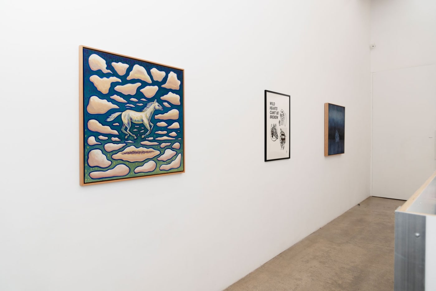 Installation images of group exhibition Weird West at Hashimoto Contemporary Los Angeles