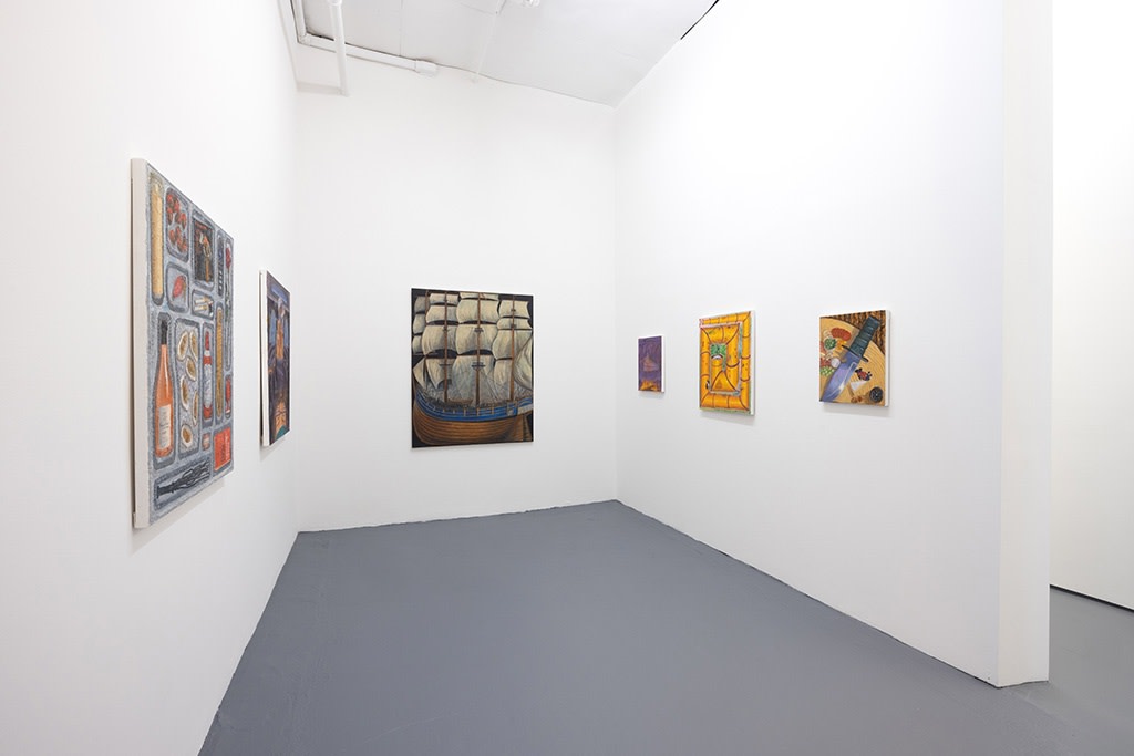 installation image of Paul Gagner exhibition "The Cut of My Jib"
