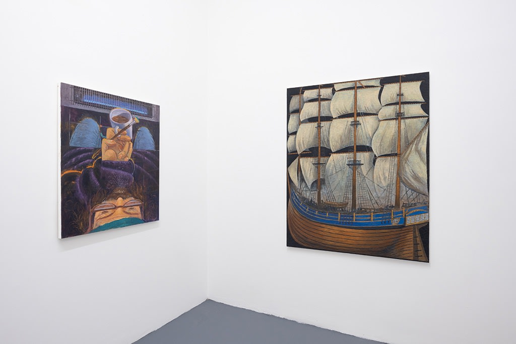 installation image of Paul Gagner exhibition "The Cut of My Jib"