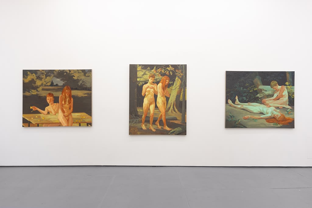 Installation image of Rachel Gregor exhibition "Cruel Babes"
