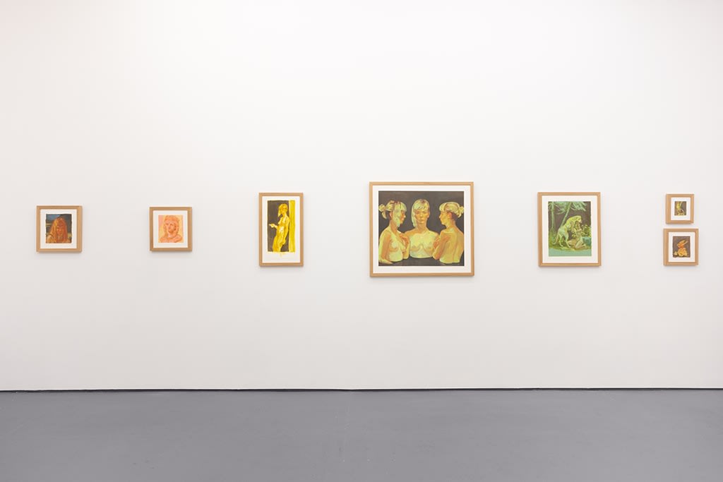Installation image of Rachel Gregor exhibition "Cruel Babes"