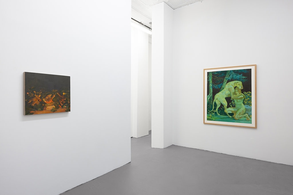 Installation image of Rachel Gregor exhibition "Cruel Babes"