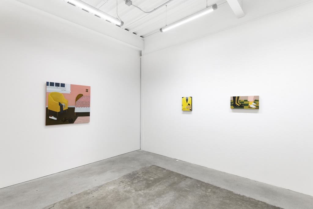 Installation view of Angela Burson's solo exhibition "Close Encounters" at Hashimoto Contemporary San Francisco