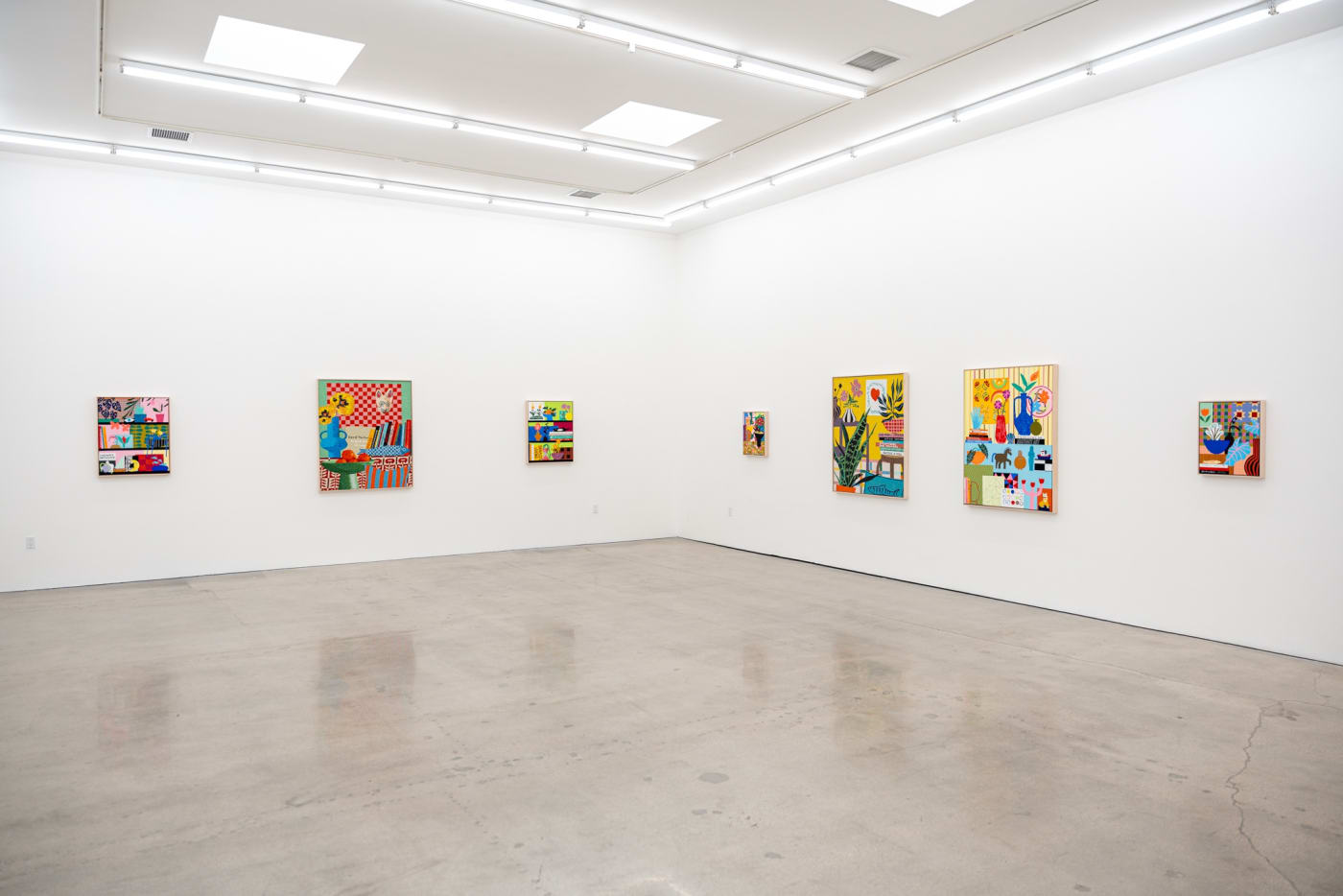 Installation image of Mary Finlayson's artwork at Hashimoto Contemporary Los Angeles