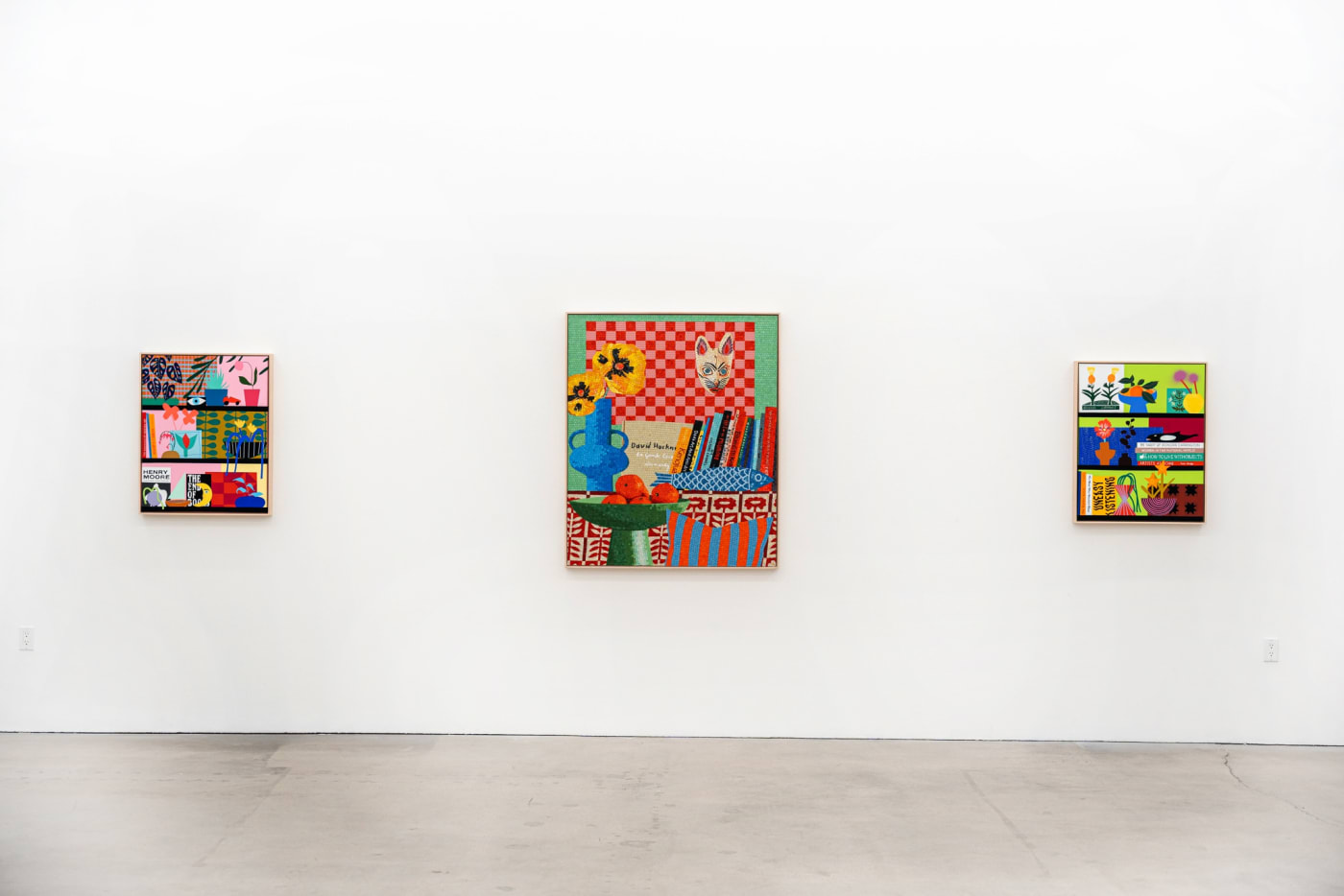 Installation image of Mary Finlayson's artwork at Hashimoto Contemporary Los Angeles