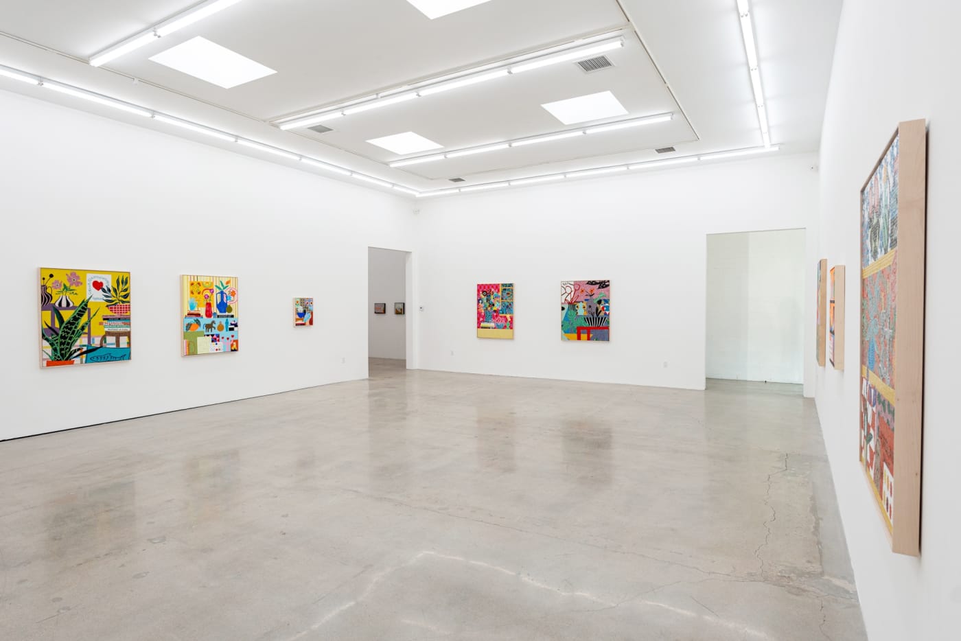 Installation image of Mary Finlayson's artwork at Hashimoto Contemporary Los Angeles