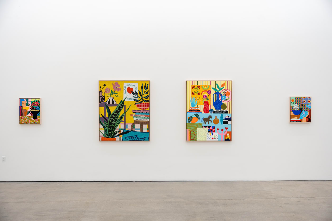 Installation image of Mary Finlayson's artwork at Hashimoto Contemporary Los Angeles
