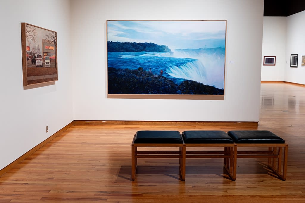 Installation image of Pat Perry's work at the Fort Wayne Museum of Art