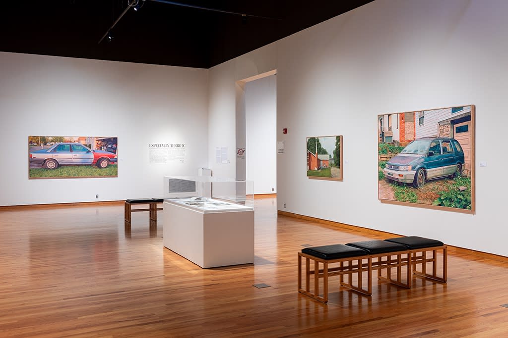 Installation image of Pat Perry's work at the Fort Wayne Museum of Art