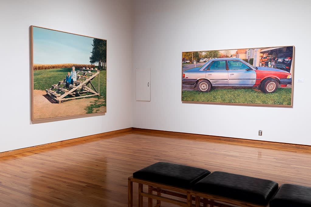 Installation image of Pat Perry's work at the Fort Wayne Museum of Art