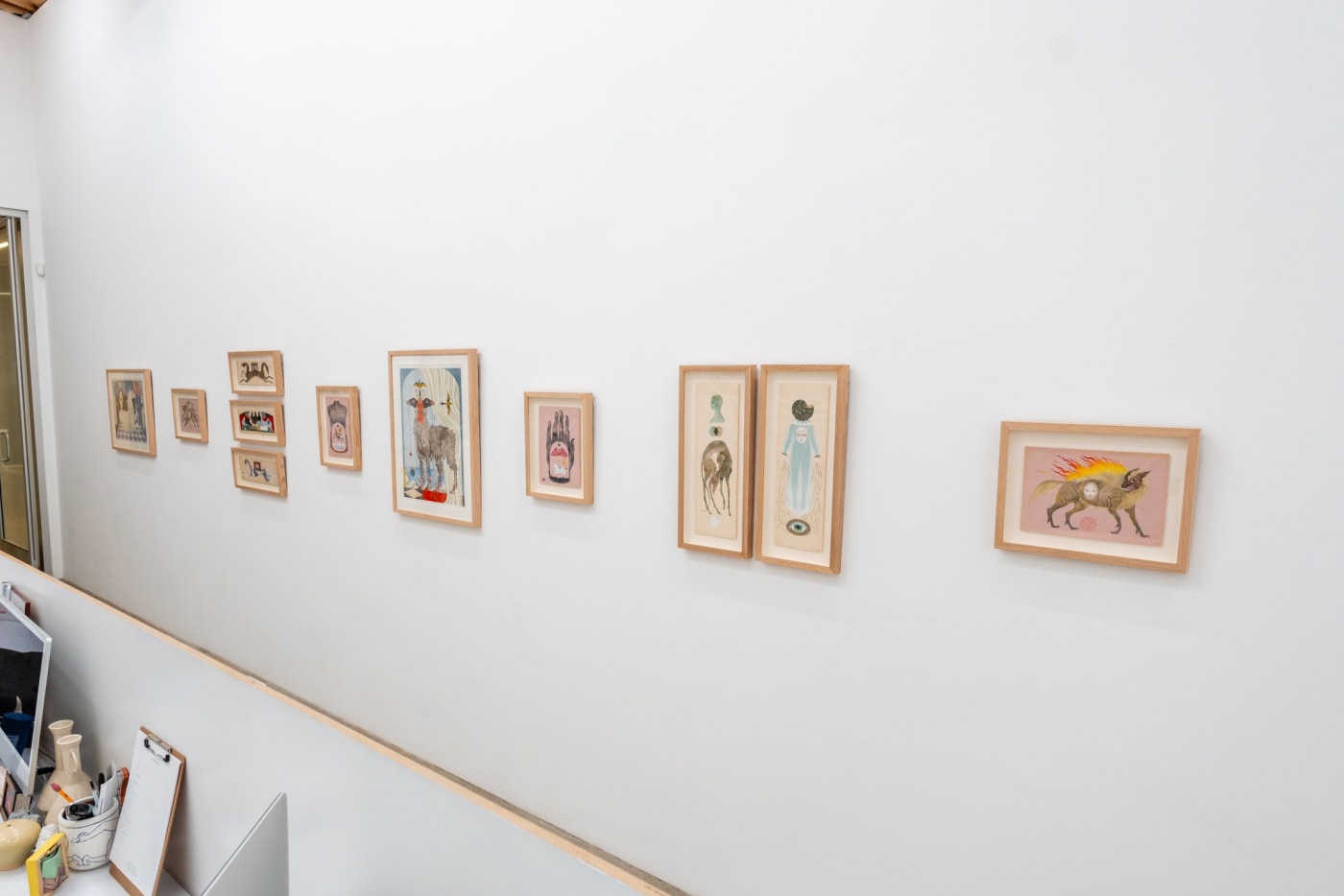 Installation image of Lou Benesch's work at Hashimoto Contemporary LA