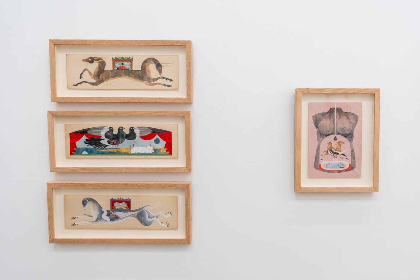 Installation image of Lou Benesch's work at Hashimoto Contemporary LA