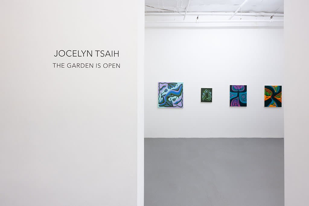 installation picture of Jocelyn Tsaih's "The Garden is Open"