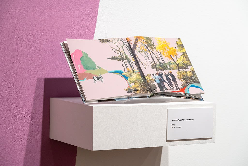 Installation view of Seonna Hong's solo exhibition "Past Lives" at Saint Mary's College Museum of Art