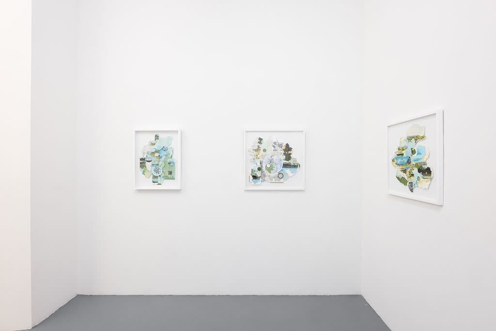 Installation view of Gregory Euclide's Assembled Lands
