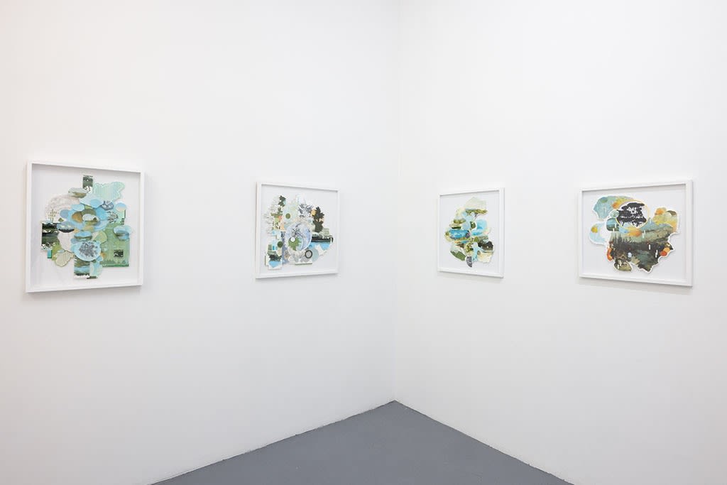 Installation view of Gregory Euclide's Assembled Lands