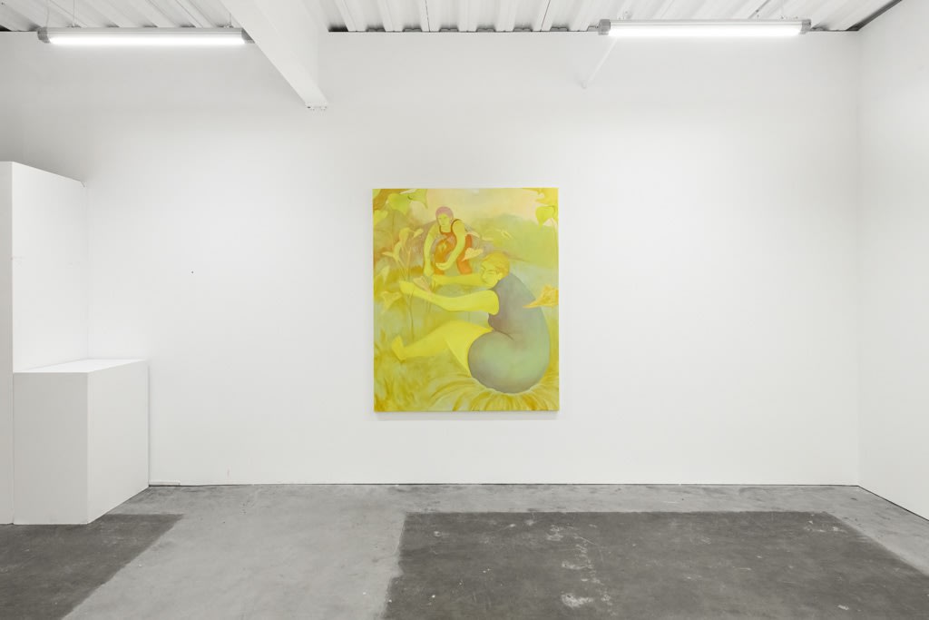 Installation view of Genevieve Cohn's solo exhibition "In Defense of Tenderness," at Hashimoto Contemporary, San Francisco.