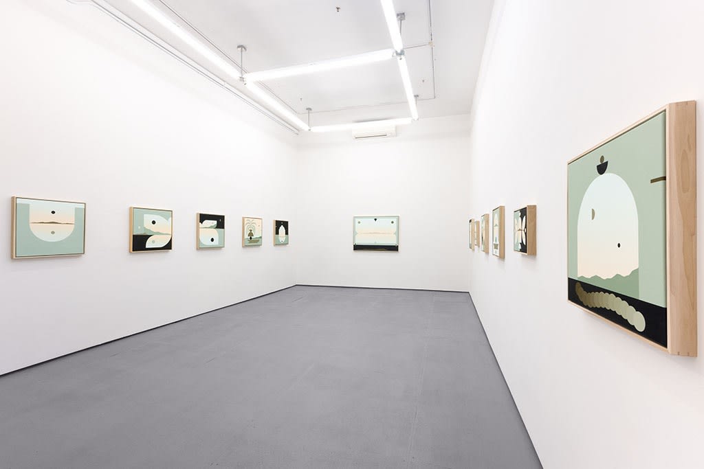 Installation view of madeleine Tonzi's "The Moon Underwater" exhibition