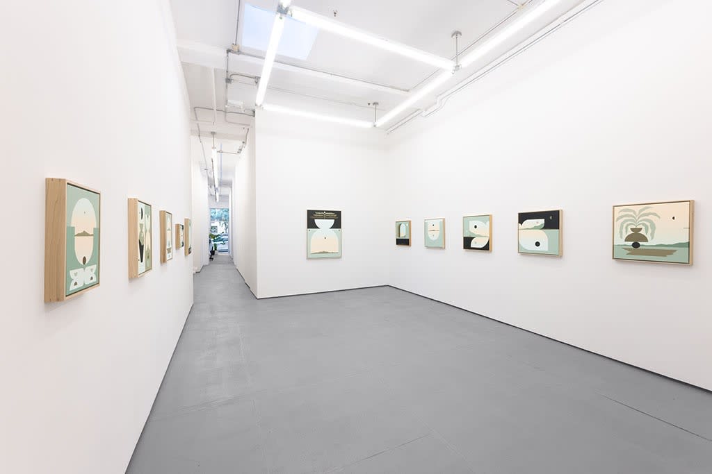 Installation view of madeleine Tonzi's "The Moon Underwater" exhibition
