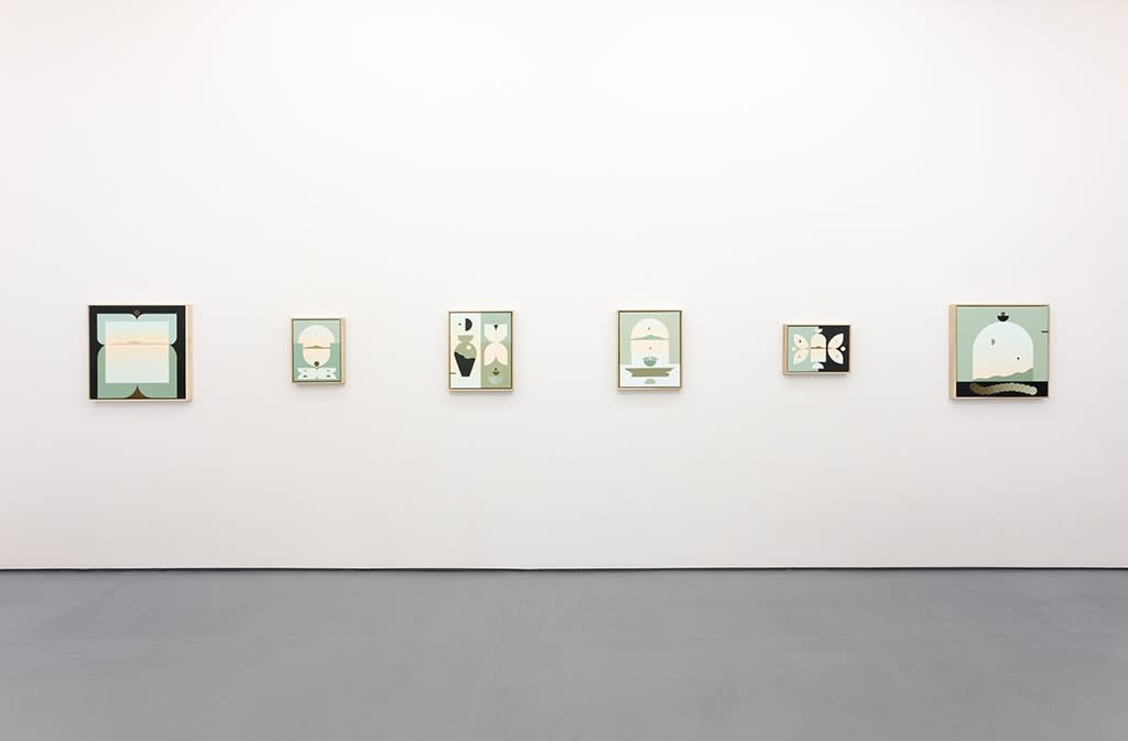 Installation view of madeleine Tonzi's "The Moon Underwater" exhibition