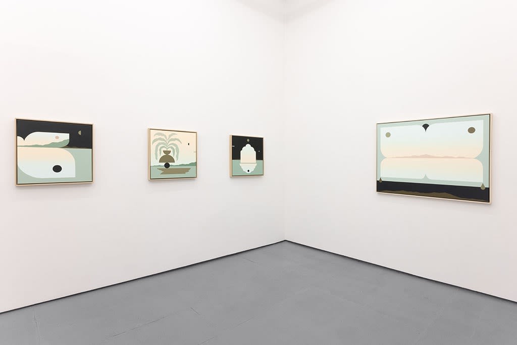 Installation view of madeleine Tonzi's "The Moon Underwater" exhibition