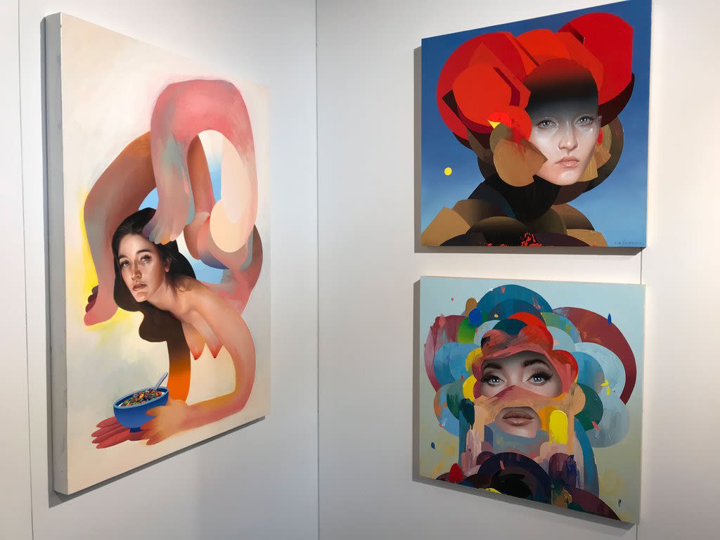 Installation image from Erik Jones' booth at Moniker London