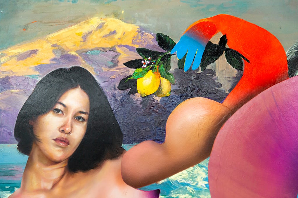 Detail of Erik Jones painting