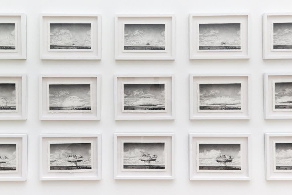 Installation image from Joel Daniel Phillips' "Hazards May Be Present II" at Hashimoto Contemporary SF