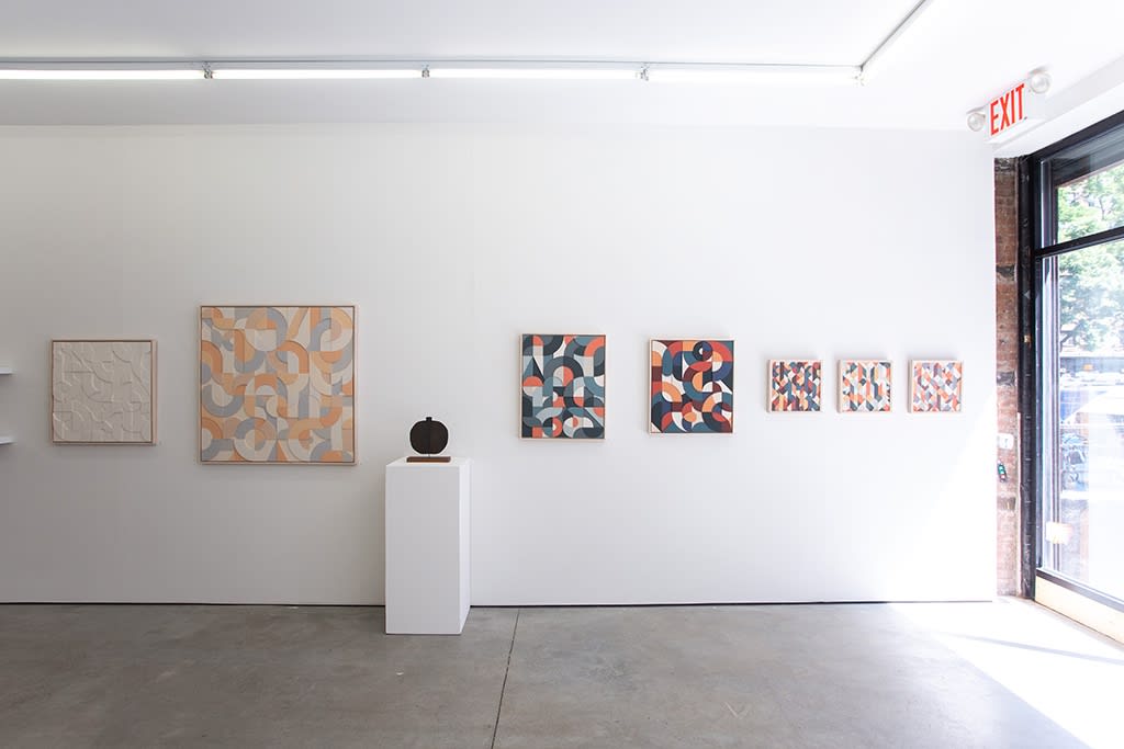 Installation image of Scott Albrecht's exhibition "Waiting For Our Eyes to Meet" at Hashimoto Contemporary NYC