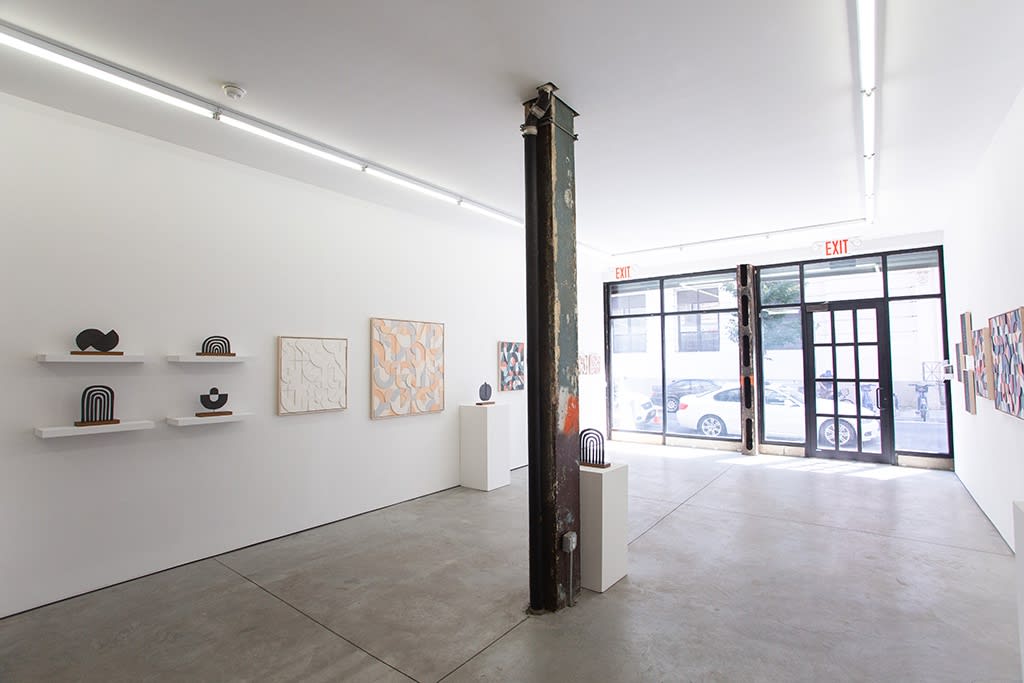Installation image of Scott Albrecht's exhibition "Waiting For Our Eyes to Meet" at Hashimoto Contemporary NYC