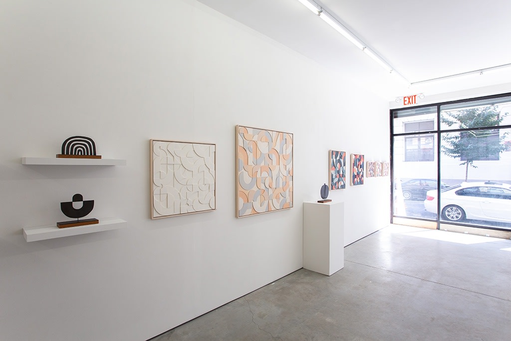 Installation image of Scott Albrecht's exhibition "Waiting For Our Eyes to Meet" at Hashimoto Contemporary NYC