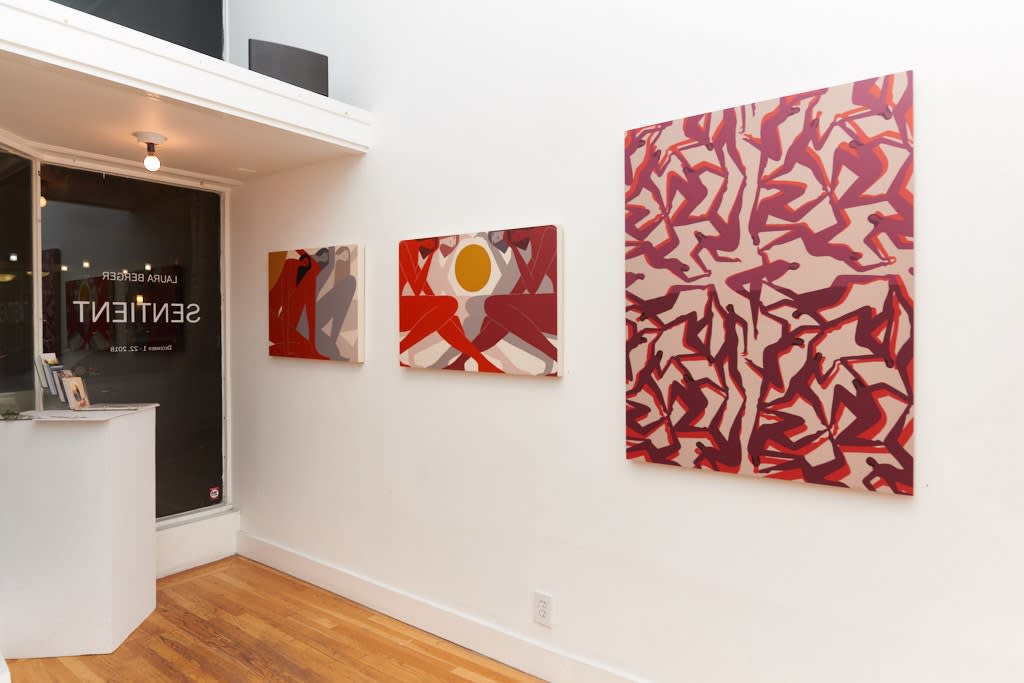 Installation image from Laura Berger's "Sentient" at Hashimoto Contemporary SF