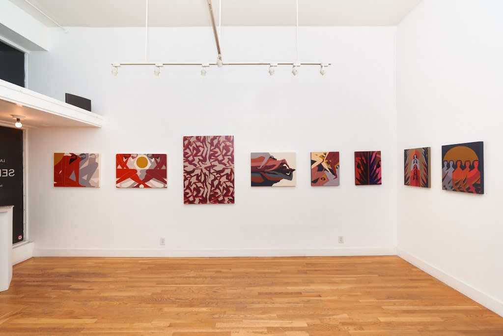 Installation image from Laura Berger's "Sentient" at Hashimoto Contemporary SF