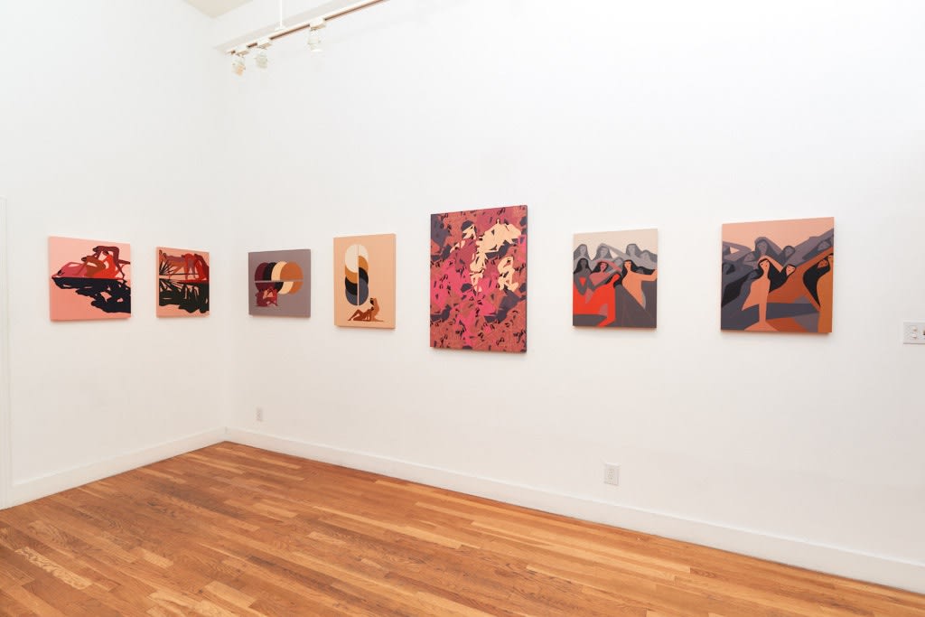 Installation image from Laura Berger's "Sentient" at Hashimoto Contemporary SF