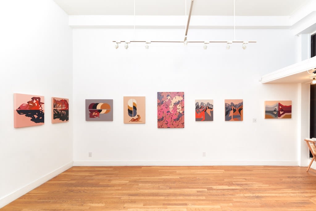 Installation image from Laura Berger's "Sentient" at Hashimoto Contemporary SF