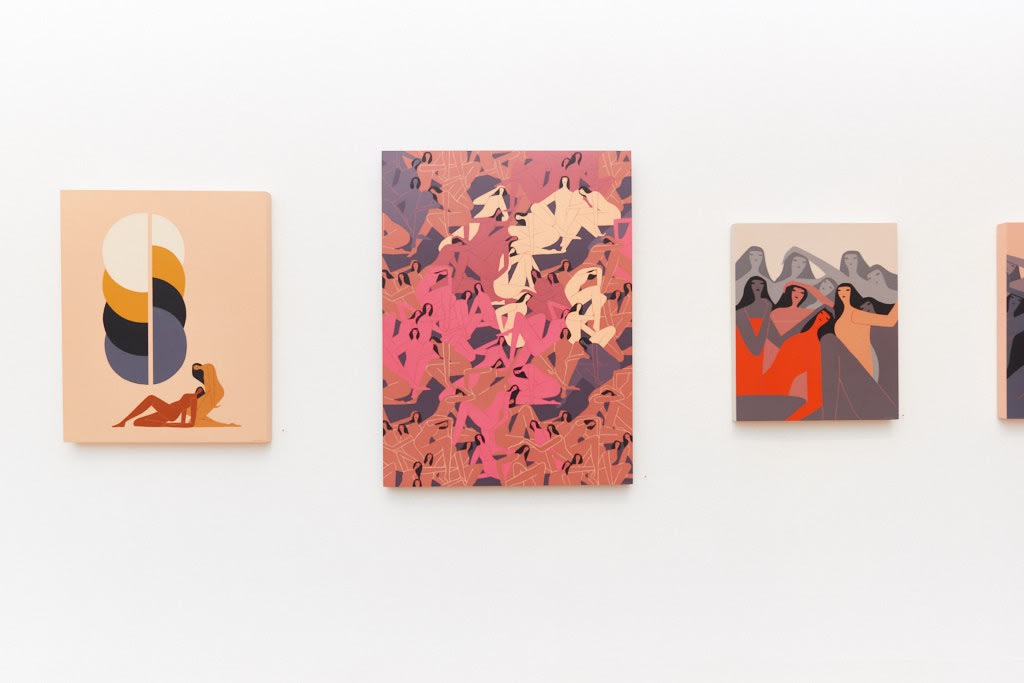 Installation image from Laura Berger's "Sentient" at Hashimoto Contemporary SF