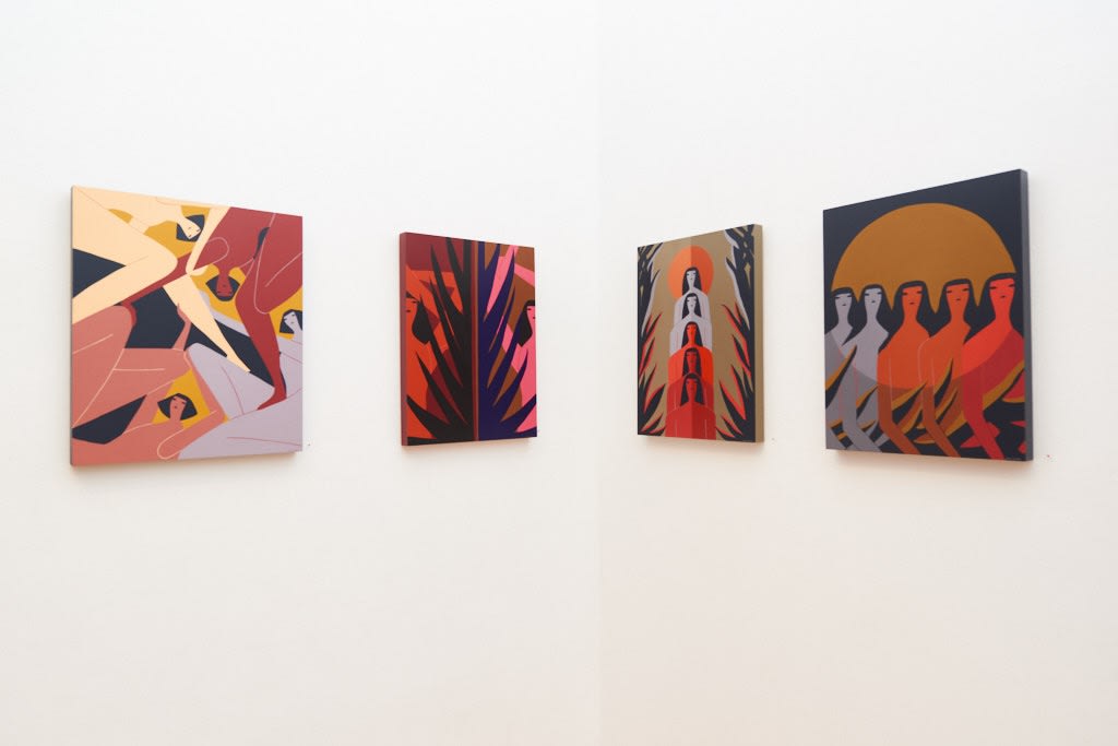 Installation image from Laura Berger's "Sentient" at Hashimoto Contemporary SF