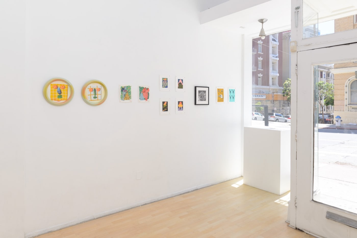 Installation view of "Friends & Family" group show in SF